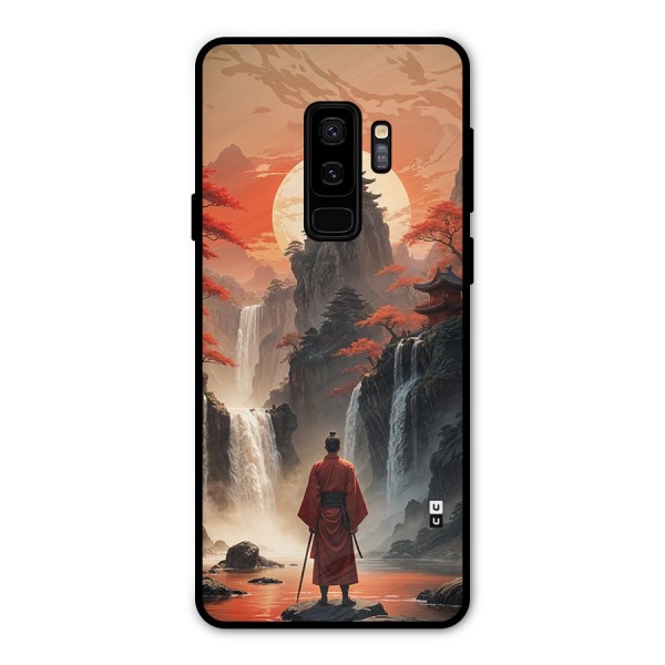 Ancient Waterfall Metal Back Case for Galaxy S9 Plus