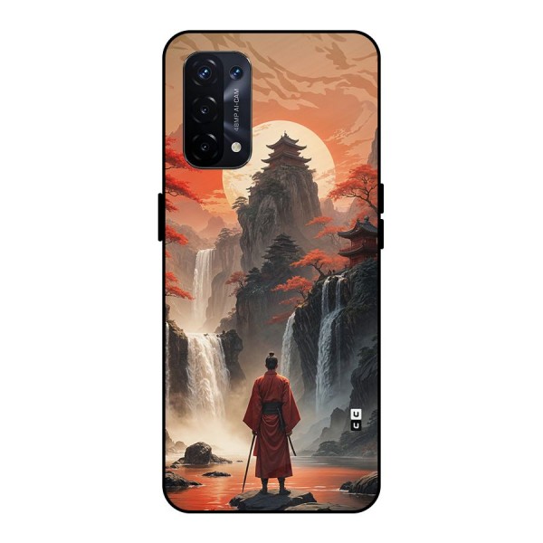 Ancient Waterfall Metal Back Case for Oppo A74 5G