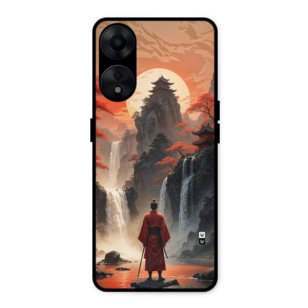 Ancient Waterfall Metal Back Case for Oppo A78 5G