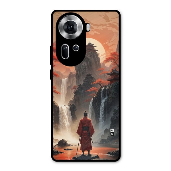 Ancient Waterfall Metal Back Case for Oppo Reno11 5G