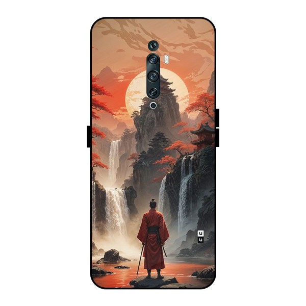 Ancient Waterfall Metal Back Case for Oppo Reno2 F