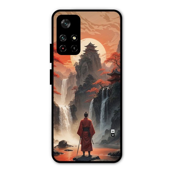 Ancient Waterfall Metal Back Case for Poco M4 Pro 5G