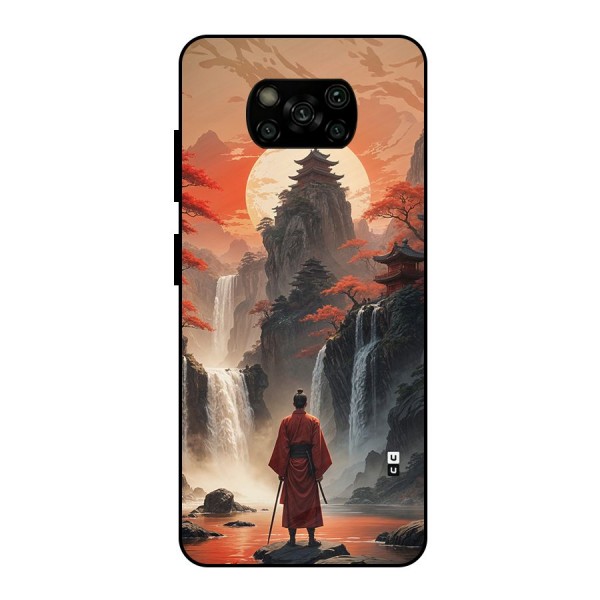 Ancient Waterfall Metal Back Case for Poco X3