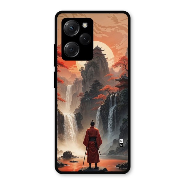 Ancient Waterfall Metal Back Case for Poco X5 Pro