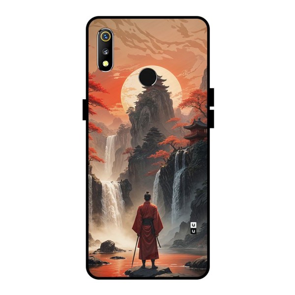 Ancient Waterfall Metal Back Case for Realme 3