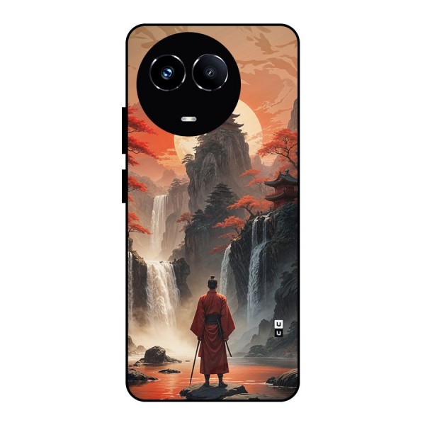 Ancient Waterfall Metal Back Case for Realme Narzo 60X