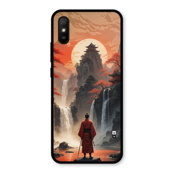Ancient Waterfall Metal Back Case for Redmi 9i