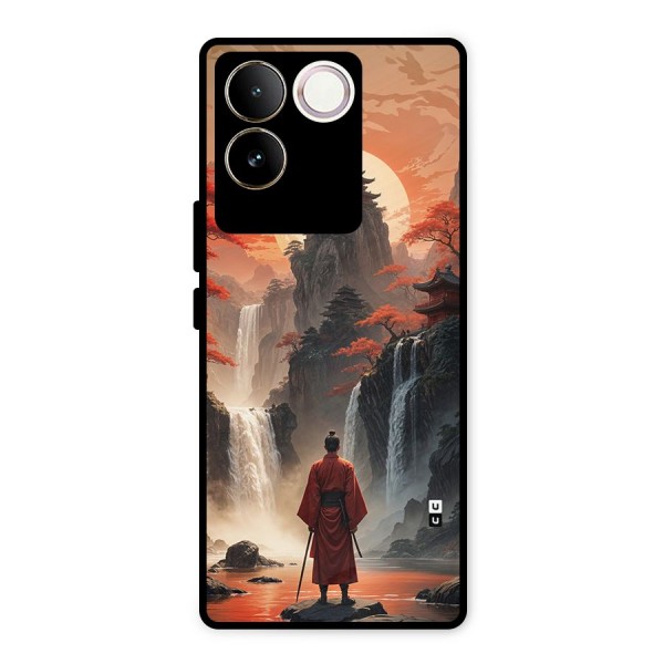 Ancient Waterfall Metal Back Case for Vivo T2 Pro