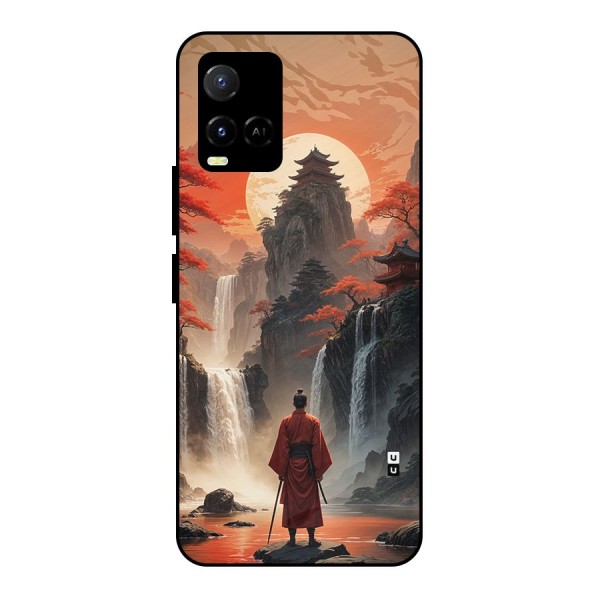 Ancient Waterfall Metal Back Case for Vivo Y21 2021