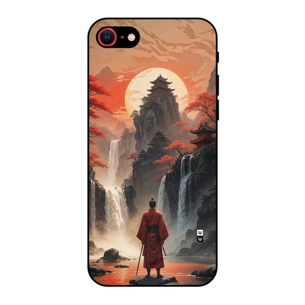 Ancient Waterfall Metal Back Case for iPhone 7