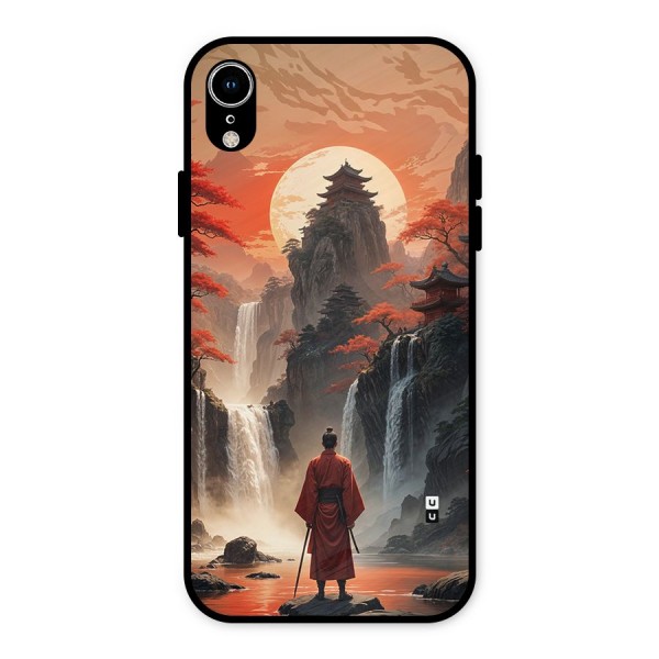 Ancient Waterfall Metal Back Case for iPhone XR