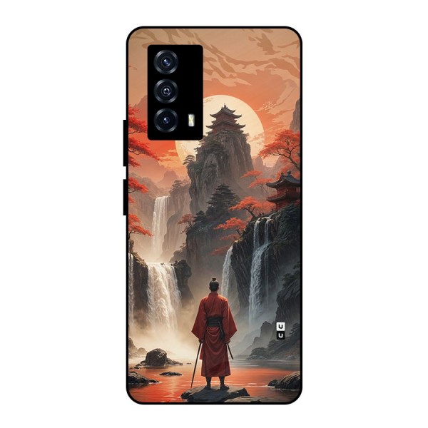 Ancient Waterfall Metal Back Case for iQOO Z5