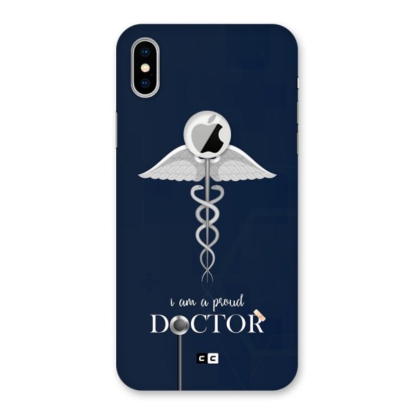 Angel Doctor Back Case for iPhone XS Logo Cut