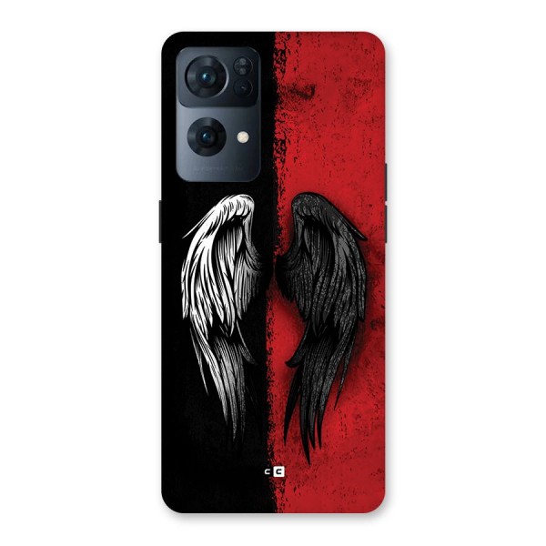 Angle Demon Wings Back Case for Oppo Reno7 Pro 5G