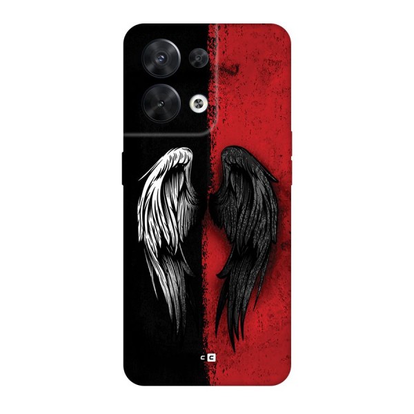 Angle Demon Wings Back Case for Oppo Reno8 5G