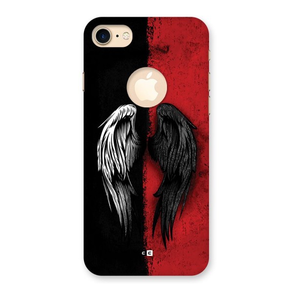 Angle Demon Wings Back Case for iPhone 8 Logo Cut