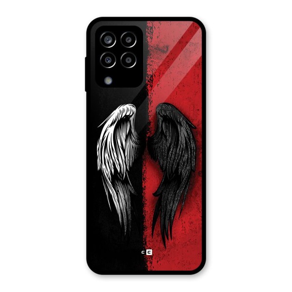 Angle Demon Wings Glass Back Case for Galaxy M33