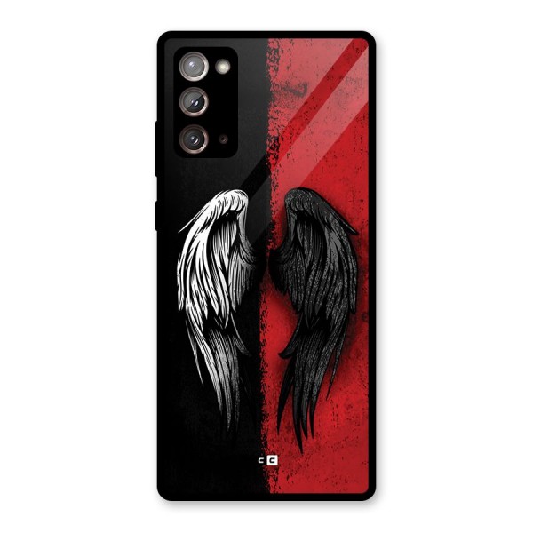 Angle Demon Wings Glass Back Case for Galaxy Note 20