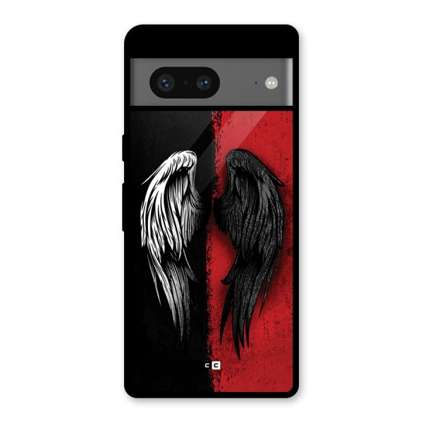 Angle Demon Wings Glass Back Case for Google Pixel 7