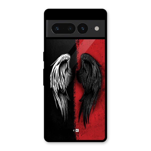 Angle Demon Wings Glass Back Case for Google Pixel 7 Pro