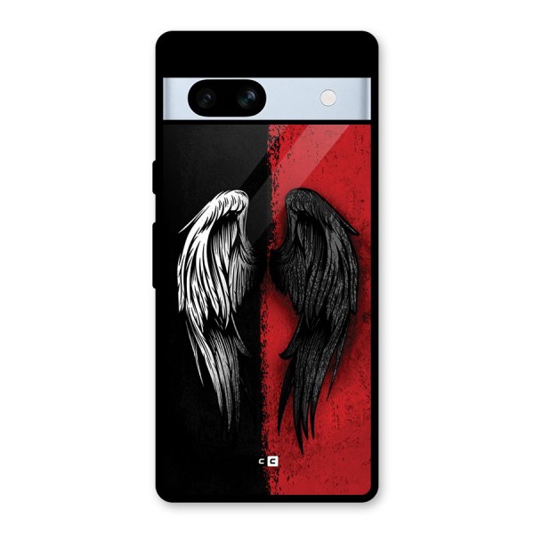 Angle Demon Wings Glass Back Case for Google Pixel 7a