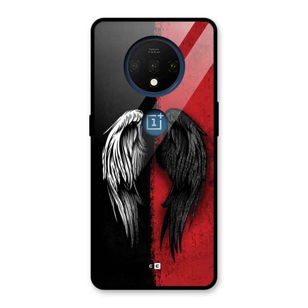 Angle Demon Wings Glass Back Case for OnePlus 7T