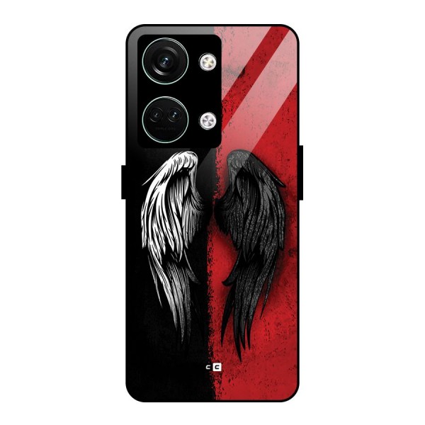 Angle Demon Wings Glass Back Case for Oneplus Nord 3