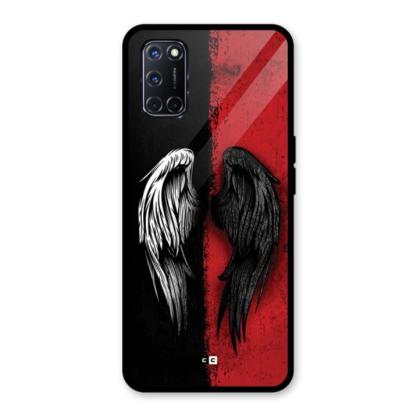 Angle Demon Wings Glass Back Case for Oppo A52