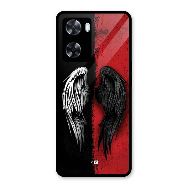 Angle Demon Wings Glass Back Case for Oppo A77