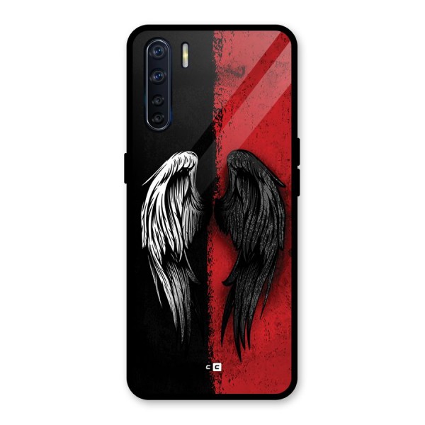 Angle Demon Wings Glass Back Case for Oppo F15