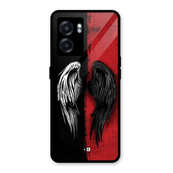 Angle Demon Wings Glass Back Case for Oppo K10 (5G)