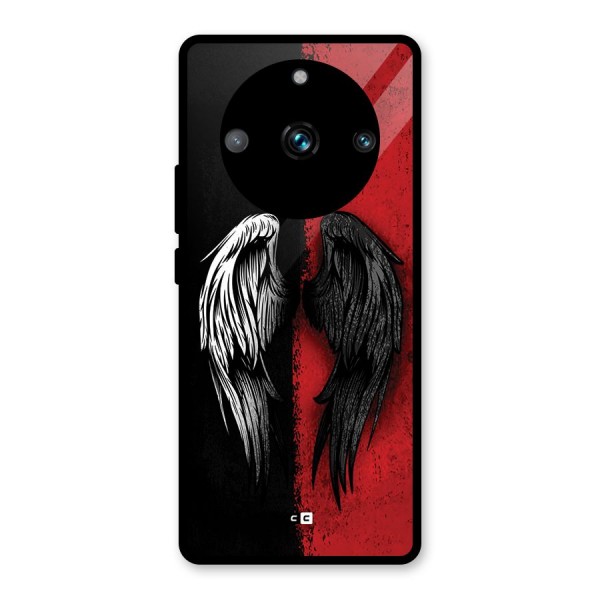 Angle Demon Wings Glass Back Case for Realme 11 Pro