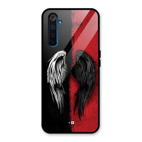 Angle Demon Wings Glass Back Case for Realme 6 Pro