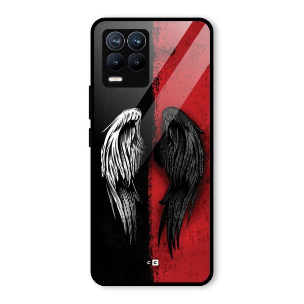 Angle Demon Wings Glass Back Case for Realme 8 Pro