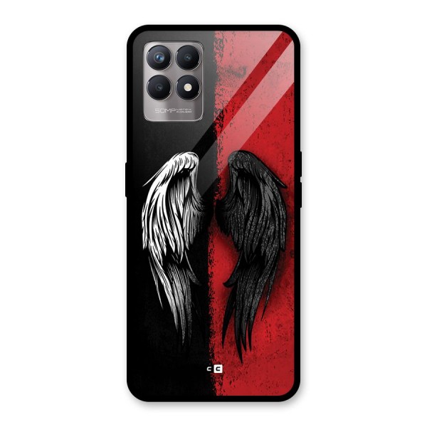 Angle Demon Wings Glass Back Case for Realme 8i