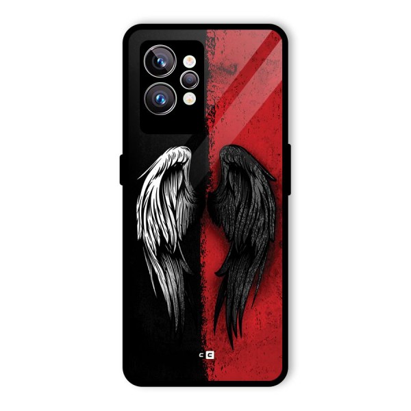 Angle Demon Wings Glass Back Case for Realme GT2 Pro