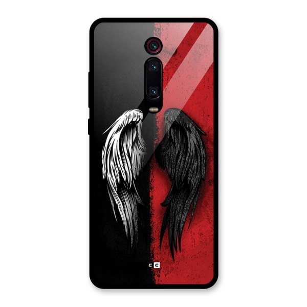 Angle Demon Wings Glass Back Case for Redmi K20