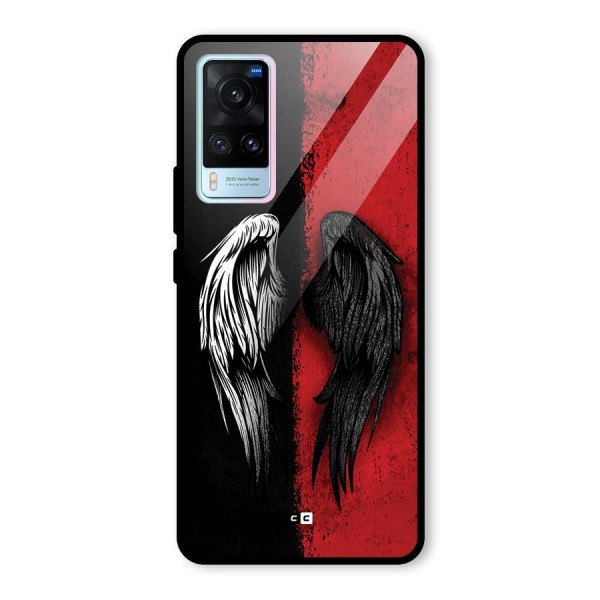 Angle Demon Wings Glass Back Case for Vivo X60