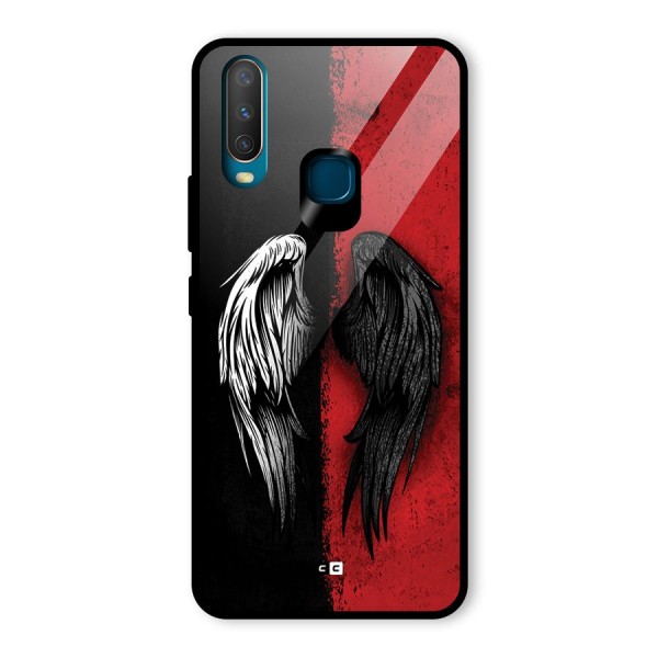 Angle Demon Wings Glass Back Case for Vivo Y12