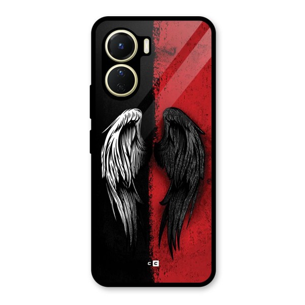 Angle Demon Wings Glass Back Case for Vivo Y16