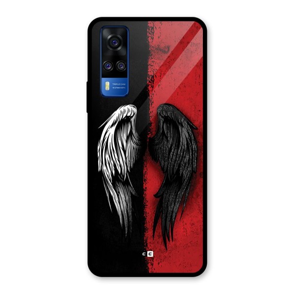 Angle Demon Wings Glass Back Case for Vivo Y51