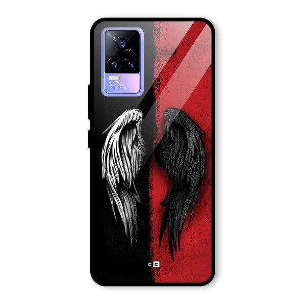 Angle Demon Wings Glass Back Case for Vivo Y73