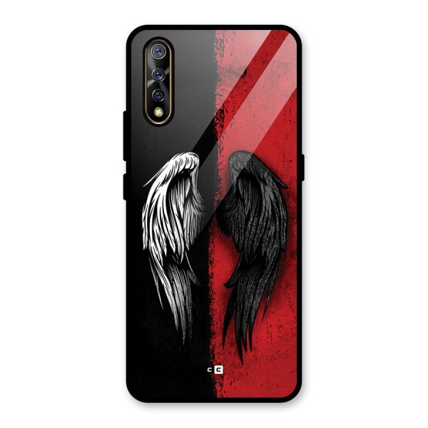 Angle Demon Wings Glass Back Case for Vivo Z1x