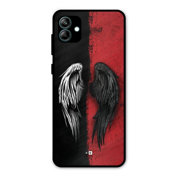 Angle Demon Wings Metal Back Case for Galaxy A04