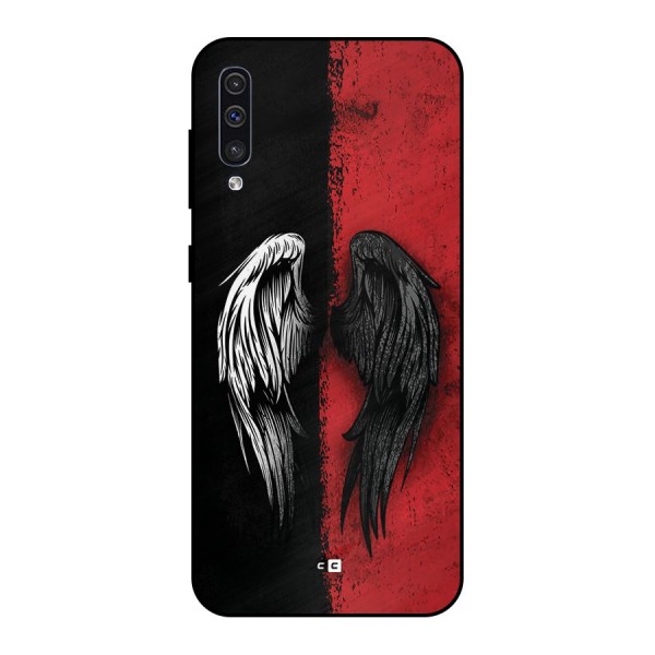 Angle Demon Wings Metal Back Case for Galaxy A50