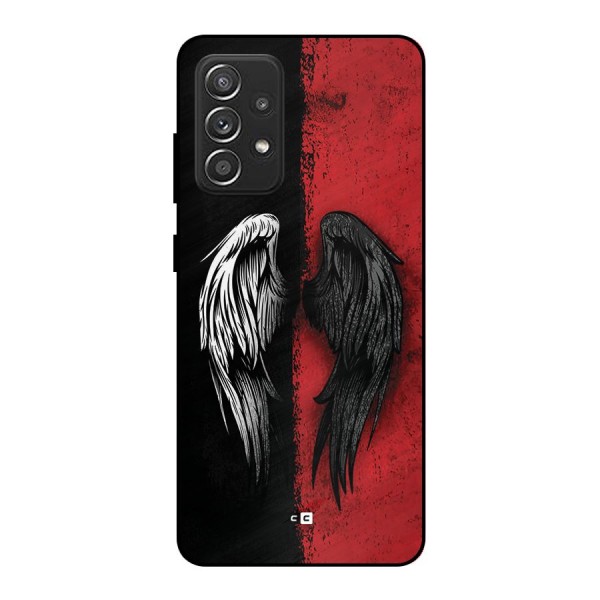 Angle Demon Wings Metal Back Case for Galaxy A52