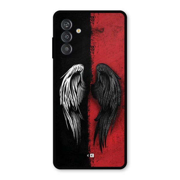 Angle Demon Wings Metal Back Case for Galaxy F13