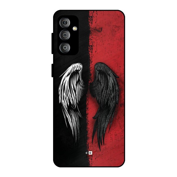 Angle Demon Wings Metal Back Case for Galaxy F23