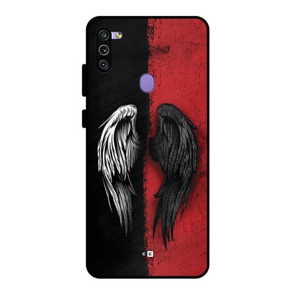 Angle Demon Wings Metal Back Case for Galaxy M11