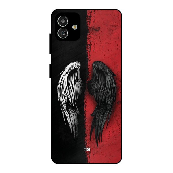 Angle Demon Wings Metal Back Case for Galaxy M13 5G